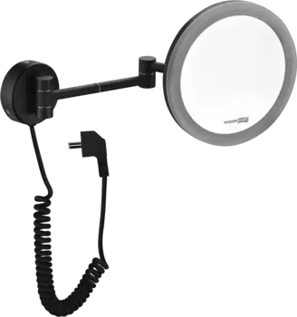Косметическое зеркало Wasserkraft K-1004Black с подсветкой K-1004BLACK