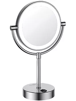 Косметическое зеркало Wasserkraft K-1005 двухстороннее, с подсветкой /1005