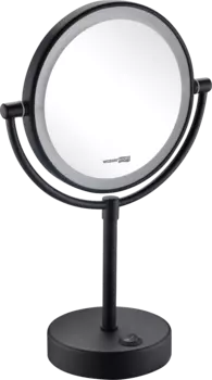 Косметическое зеркало Wasserkraft K-1005Black с подсветкой K-1005BLACK