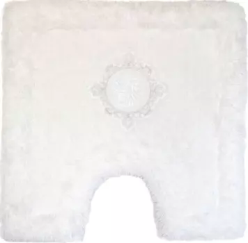 Коврик Bath Plus Royal белый с вырезом HLFT 21015/0