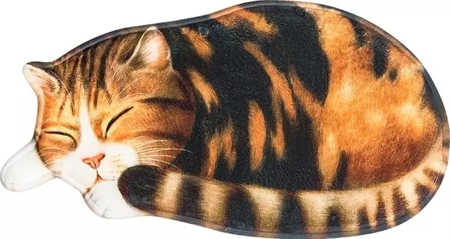 Коврик Carnation Home Fashions 3D Cat Redhead 76 см ACAT76RHD