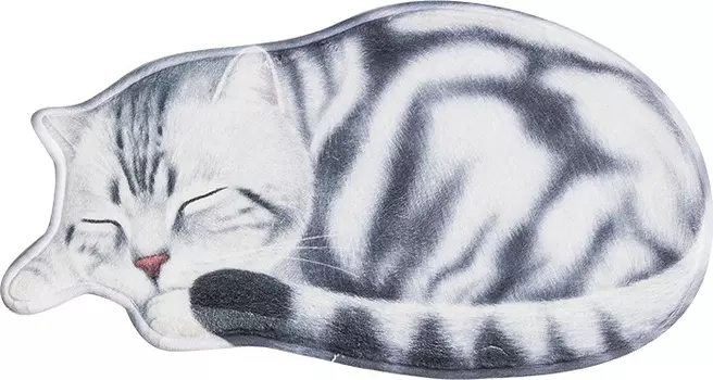 Коврик Carnation Home Fashions 3D Cat White 76 см ACAT76WHT