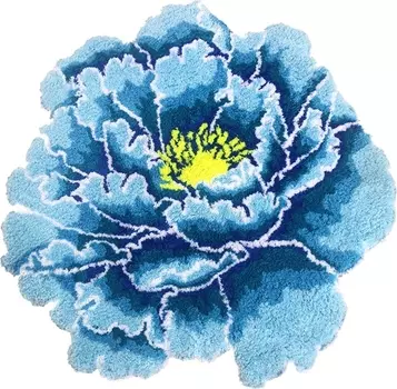 Коврик Carnation Home Fashions Peony Flower Blue 73 см FLW73BLU
