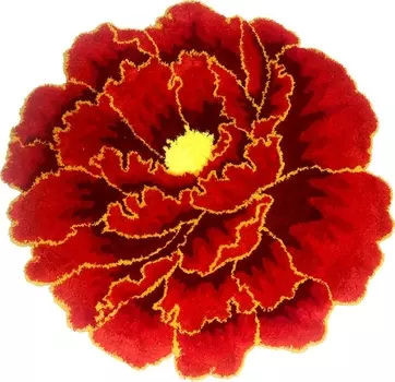 Коврик Carnation Home Fashions Peony Flower Red 60 см FLW60RED