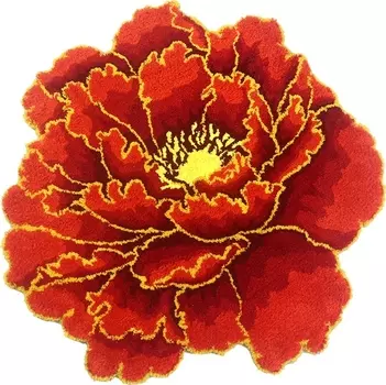 Коврик Carnation Home Fashions Peony Flower Red 73 см FLW73RED