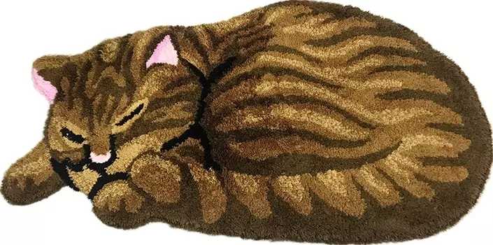 Коврик Carnation Home Fashions Sleeping Cat Brown 84 см CAT84BRW