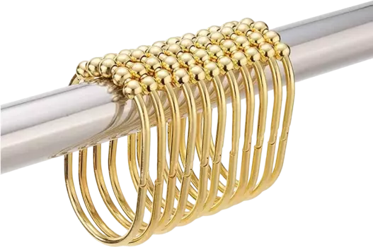 Крючки для шторы Carnation Home Fashions Ellipse Type Hook Gold SLM-LPS/64