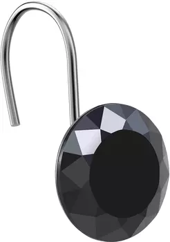 Крючок для шторы Carnation Home Fashions Crystal Black PHP-CRY/16
