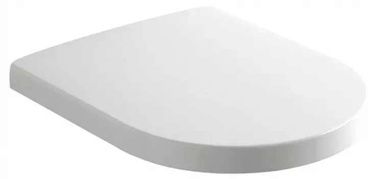 Крышка-сиденье Olympia Clear C8CL011 белая, с микролифтом, петли хром