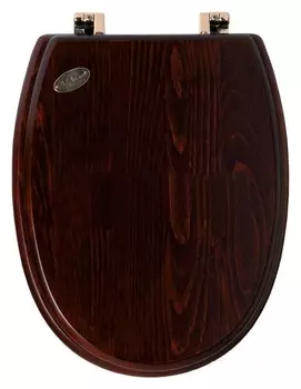 Крышка-сиденье Simas Londra LO009S микролифт, петли бронза LO 009S noce/br