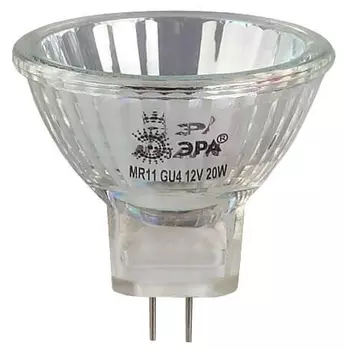 Лампа галогенная ЭРА GU4 35W 2700K прозрачная GU4-MR11-35W-12V-30CL