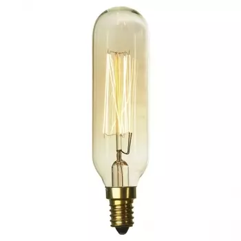 Лампа накаливания Е14 40W 2700K цилиндр прозрачный GF-E-46