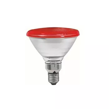 Лампа накаливания рефлекторная PAR38 Е27 80W конус красный 27281 /27281