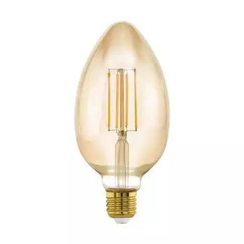 Лампа светодиодная диммируемая филаментная Eglo E27 4W 2200K янтарная 11836 /11836