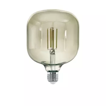 Лампа светодиодная диммируемая филаментная Eglo E27 4W 3000K дымчатая 12597 /12597