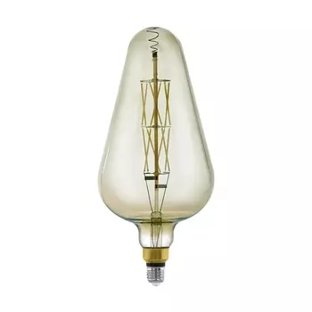 Лампа светодиодная диммируемая филаментная Eglo E27 8W 3000K дымчатая 11842 /11842