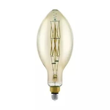 Лампа светодиодная диммируемая филаментная Eglo E27 8W 3000K дымчатая 11843 /11843