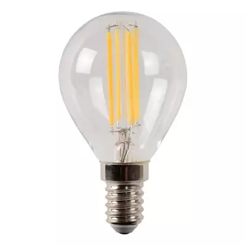 Лампа светодиодная диммируемая Lucide E14 4W 2700K прозрачная 49022/04/60