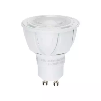 Лампа светодиодная диммируемая (UL-00003990) Uniel GU10 6W 3000K матовая LED-JCDR 6W/WW/GU10/FR/DIM PLP01WH