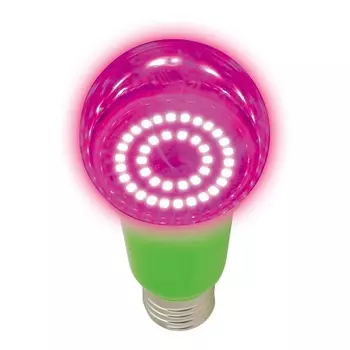 Лампа светодиодная для растений (UL-00004581) Uniel E27 8W прозрачная LED-A60-8W/SPSB/E27/CL PLP30GR