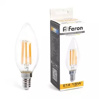 Лампа светодиодная Feron E14 15W 2700K Свеча Матовая 38256 /38256