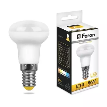 Лампа светодиодная Feron E14 5W 2700K Груша Матовая LB-439 25516 /25516