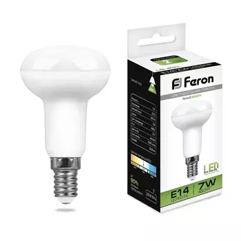 Лампа светодиодная Feron E14 7W 4000K Груша Матовая LB-450 25514 /25514