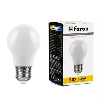 Лампа светодиодная Feron E27 3W матовая LB-375 38266 /38266
