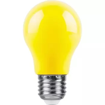 Лампа светодиодная Feron E27 3W желтый Шар Матовая LB-375 25921 /25921