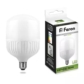 Лампа светодиодная Feron E27-E40 30W 4000K Цилиндр Матовая LB-65 25818 /25818