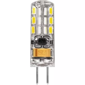 Лампа светодиодная Feron G4 2W 6400K Прямосторонняя Матовая LB-420 25859 /25859