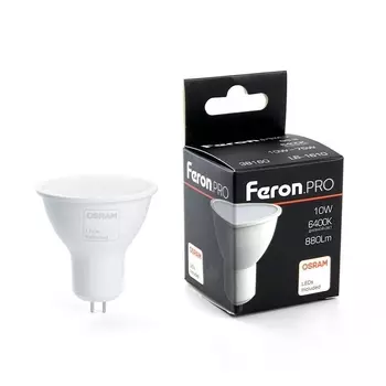 Лампа светодиодная Feron G5.3 10W 6400K матовая LB-1610 38160 /38160
