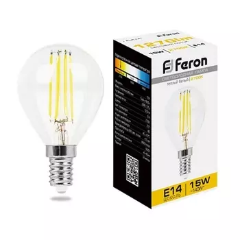 Лампа светодиодная Feron LB-515 Шарик E14 15W 2700K 38249 /38249