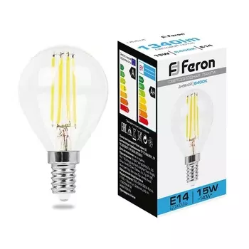 Лампа светодиодная Feron LB-515 Шарик E14 15W 6400K 38251 /38251