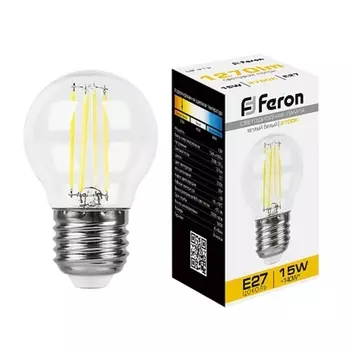 Лампа светодиодная Feron LB-515 Шарик E27 15W 2700K 38252 /38252