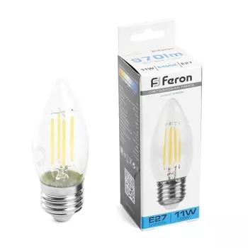 Лампа светодиодная Feron LB-713 Свеча E27 11W 6400K 38274 /38274