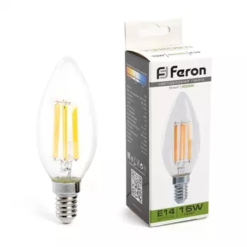 Лампа светодиодная Feron LB-717 Свеча E14 15W 4000K 38258 /38258