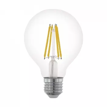 Лампа светодиодная филаментная диммируемая E27 6W 2700К прозрачная 11702 /11702