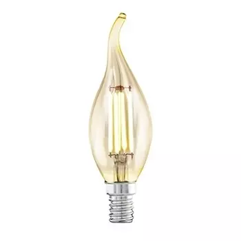Лампа светодиодная филаментная E14 4W 2200К янтарь 11559 /11559