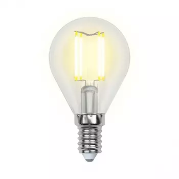 Лампа светодиодная филаментная E14 5W 3000K шар прозрачный LED-G45-5W/WW/E14/CL/MB GLM10TR