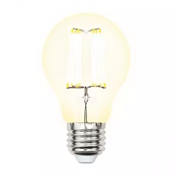 Лампа светодиодная филаментная E27 10W 3000K груша прозрачная LED-A60-10W/WW/E27/CL PLS02WH