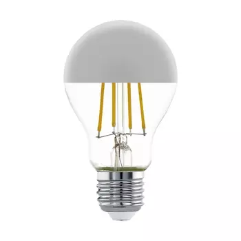 Лампа светодиодная филаментная Eglo E27 7W 2700K хром 11834 /11834