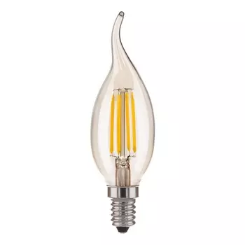 Лампа светодиодная филаментная Elektrostandard E14 9W 6500K прозрачная 4690389175312