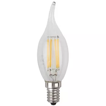 Лампа светодиодная филаментная ЭРА E14 7W 4000K прозрачная F-LED BXS-7W-840-E14