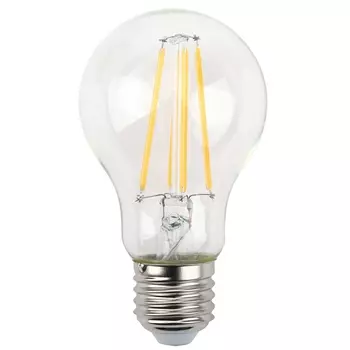 Лампа светодиодная филаментная ЭРА E27 11W 4000K прозрачная A60-11W-840-E27