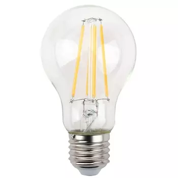 Лампа светодиодная филаментная ЭРА E27 13W 4000K прозрачная A60-13W-840-E27