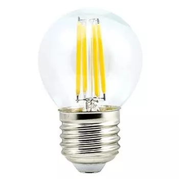 Лампа светодиодная филаментная (UL-00003252) Uniel E27 7,5W 3000K прозрачная LED-G45-7,5W/WW/E27/CL GLA01TR