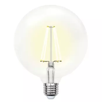 Лампа светодиодная филаментная (UL-00004859) Uniel E27 10W 4000K прозрачная LED-G125-10W/NW/E27/CL PLS02WH