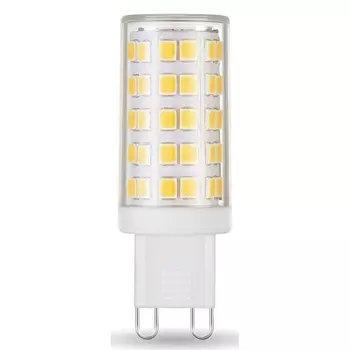 Лампа светодиодная Gauss G9 3,5W 4100К прозрачная 107009205