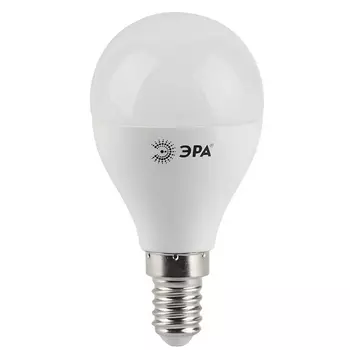 Лампа светодиодная ЭРА E14 5W 4000K матовая LED P45-5W-840-E14